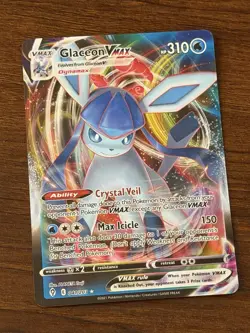 2021 Pokemon Glaceon VMAX Evolving Skies Rare Holo #41/203 Near Mint - Image 1