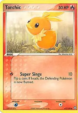 Pokemon EX Power Keepers Common Card - Torchic 67/108 - Image 1