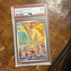 Pokemon Rapidash 189/182 Sv10 Destined Rivals Illustration Rare Holo PSA 9 2025 - Image 1