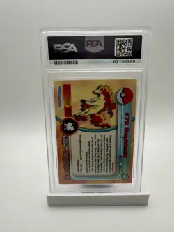 2000 Topps Chrome Pokemon HOLO #78 RAPIDASH PSA 9 - Image 2