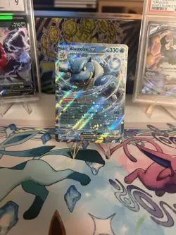 Blastoise ex 009/165 Scarlet & Violet 151 Double Rare Holo Pokemon TCG Card NM - Image 1