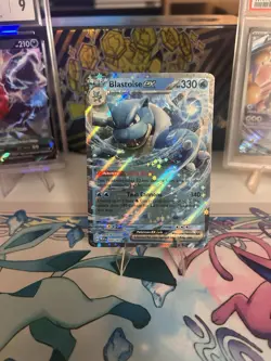 Blastoise ex 009/165 Scarlet & Violet 151 Double Rare Holo Pokemon TCG Card NM - Image 2