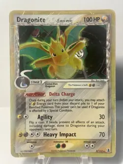 Pokemon Dragonite 3/113 Delta Species, EX Delta Species Set, Reverse Holo Rare - Image 1