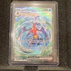 Pokemon TCG Garchomp EX Illustration Rare Card 245/182 Sv04: Paradox Rift - Image 1