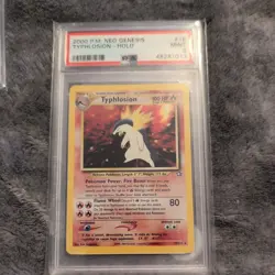 2000 Pokemon Typhlosion 18/111 Neo Genesis Holo PSA 9 - Image 1