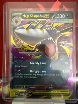 Mega Sharpedo EX 061/094 Phantasmal Flames Double Rare Pokemon TCG NM Card - Image 1