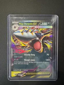 Mega Sharpedo ex - 061/094 - Double Rare - Phantasmal Flames - Pokemon - NM/M - Image 1