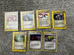 Pokemon 7 Card Ereader Lot Expedition Ruby Sapphire All NM - Image 1