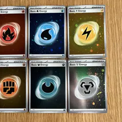 Cosmos Holo SVE Basic Energy Scarlet & Violet Complete Set Pokemon Cards - NM - Image 5