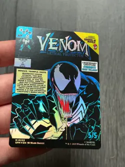 Venom Eddie Brock Borderless Foil 0233 MTG Spiderman Card Magic The Gathering - Image 5