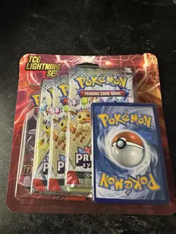 Pokemon TCG Lightning Set 4 Packs + 1 Bonus Card! Brand New/Sealed! - Image 1