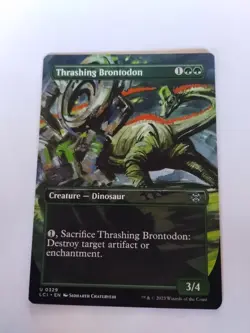 Thrashing Brontodon (Borderless) The Lost Caverns of Ixalan Regular - Image 1