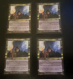 MTG Meddling Mage Planeshift PLAYSET MP Modern Pre Modern Rare x4 - Image 1