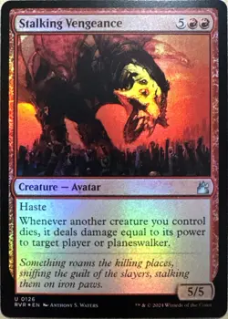 Stalking Vengeance Holo U Ravnica Remastered 126 NM - Image 1