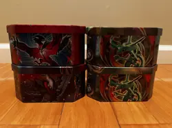 Pokemon Empty Tin Lot Of 4 - Rayquaza Darkrai Yveltal Legendary EX Black & White - Image 3