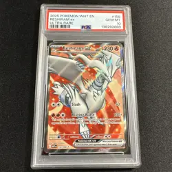 2025 Pokemon White 158 Reshiram ex Full Art Ultra Rare PSA 10 Gem Mint - Image 1