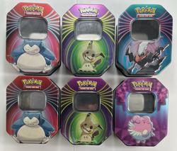 Pokemon TCG Tins -Empty Lot Of 6 Mimikyu, Snorlax, Blissey, Darkrai - Image 2