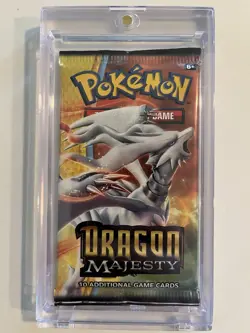 Pokemon Dragon Majesty Reshiram Artwork Sealed Booster Pack - Image 3