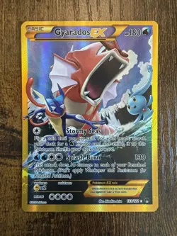 Pokemon TCG Gyarados EX 123/122 XY Breakpoint 2016 Secret Holo Rare - Image 1