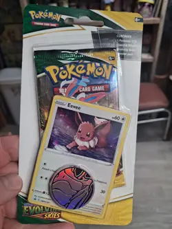 Pokemon TCG EEVEE Evolving Skies Blister Pack SEALED NEW - Image 1