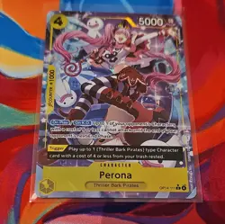 One Piece TCG Perona OP14-111 Rare Alt Art Foil - Near Mint - Image 1