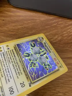 NM Magneton 11/62 Fossil Set Holo Rare Pokemon Wotc TCG Card - Image 3