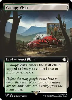 MTG Canopy Vista (Extended Art) - PIP Universes Beyond: Fallout NM - Image 1