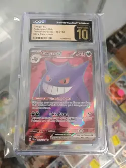 2024 Pokemon SV Temporal Forces TEF EN Gengar ex PRISTINE #193/162 CGC 10 - Image 5