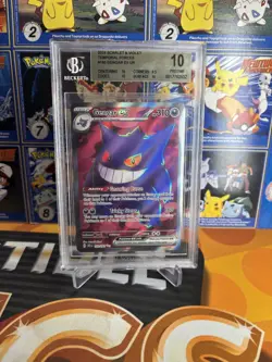 2024 Pokemon SV Temporal Forces Full Art Gengar ex 193/162 BGS 10 pristine - Image 1