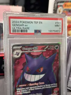 PSA 9 Pokemon SV Temporal Forces TEF EN Gengar ex #193/162 2024 - Image 3