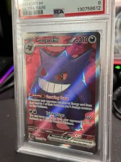 PSA 9 Pokemon SV Temporal Forces TEF EN Gengar ex #193/162 2024 - Image 4