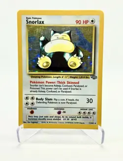 Pokemon Card Snorlax Holo Unlimited Jungle Set WotC 1999 Ultra Rare 11/64 - Image 1