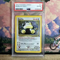 1999 Pokemon Jungle Snorlax Holo Rare Unlimited Vintage 11/64 EXC+ PSA 5 - Image 1