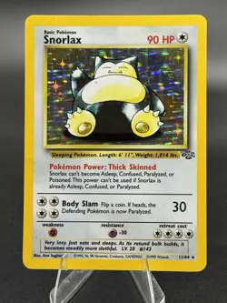 Snorlax - 11/64 - Jungle Unlimited 1999 - WOTC - Holo Rare - MP - Pokemon TCG - Image 1