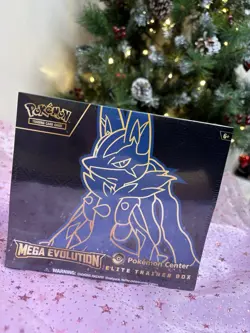 Pokemon Center Exclusive Mega Evolution Lucario Elite Trainer Box ETB Sealed TCG - Image 1