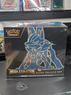 SEALED Pokemon Center TCG Mega Evolution Lucario ETB Elite Trainer Box - Image 1