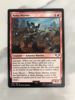 Noise Marine MTG Magic the Gathering Card NM Near Mint Warhammer 40K - Image 1