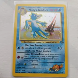 Misty's Golduck - 12/132 - Pokemon Gym Challenge 1st Edition Holo Rare Card NM - Image 1