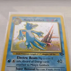 Misty's Golduck - 12/132 - Pokemon Gym Challenge 1st Edition Holo Rare Card NM - Image 2