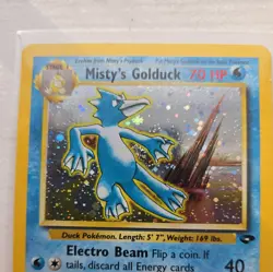 Misty's Golduck - 12/132 - Pokemon Gym Challenge 1st Edition Holo Rare Card NM - Image 3