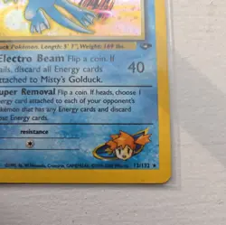 Misty's Golduck - 12/132 - Pokemon Gym Challenge 1st Edition Holo Rare Card NM - Image 5