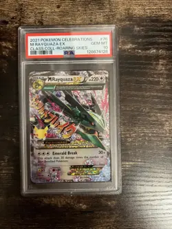 Pokemon M Rayquaza EX Celebrations Classic 76/108 PSA 10 - Image 1