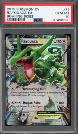 Pokemon Rayquaza EX XY Roaring Skies Holo Ultra Rare #75 PSA 10 Gem Mint - Image 1