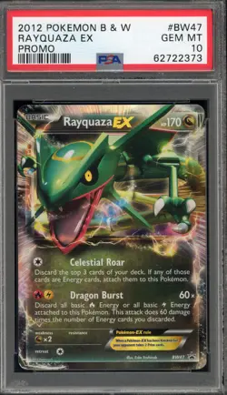 Pokemon Rayquaza EX Black Star Holo Promo BW47 PSA 10 Gem Mint - Image 1