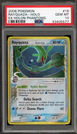 Pokemon Rayquaza EX Holon Phantoms Holo Rare #16 PSA 10 Gem Mint - Image 1