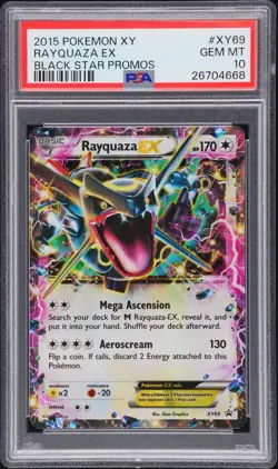 Rayquaza EX (Shiny) XY69 XY Holo PSA 10 - Image 1