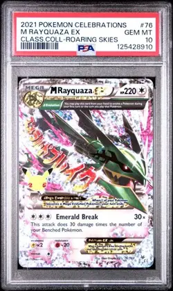 PSA 10 M Rayquaza EX 76/108 Celebrations Classic Collection Pokemon 2021 - Image 1
