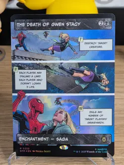 The Death of Gwen Stacy (BORDERLESS) MTG | NM/EX | Marvel's Spider-Man - Image 1