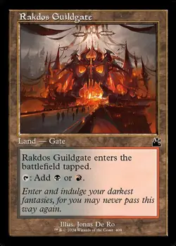 MTG RAKDOS GUILDGATE 408 EXC - CANCELLO DELLA GILDA RAKDOS - RVR X EN - MAGIC - Image 1