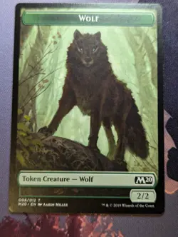 Token - Wolf - MTG - M20 - 008/012 - Image 1